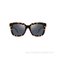 New Fashion Logo Black Polarized Beach Acetate Frame Sunglasses